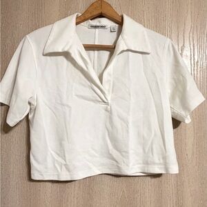 Country Road Women's Cream Collared Crop Top